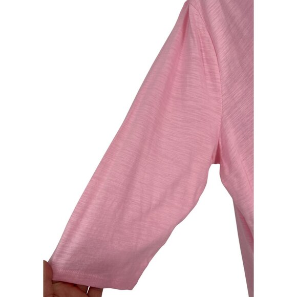 Quacker Factory Mini Pearls V-Neck 3/4 Sleeve Swing Top Women's Size 1X - Picture 4 of 10